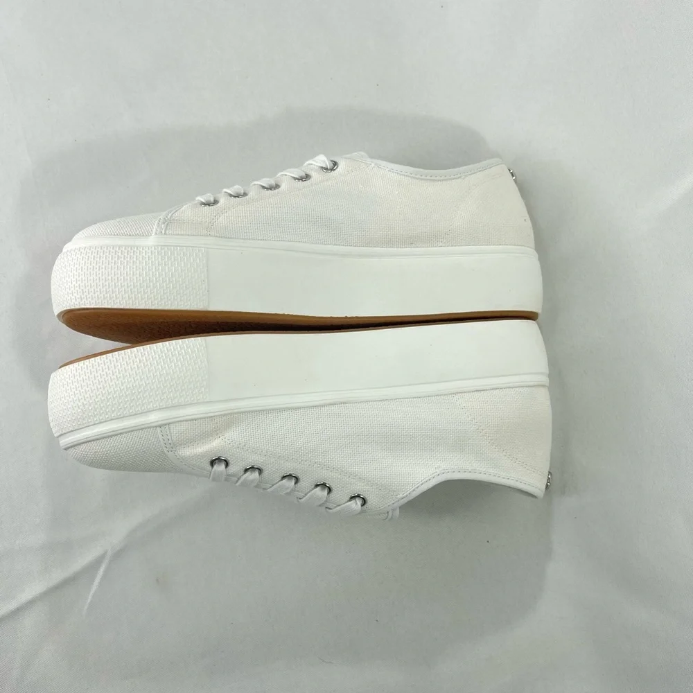 Steve Madden Womens Elore Canvas Fashion Sneakers. Color White. Size 11 BNWB - Picture 4 of 7